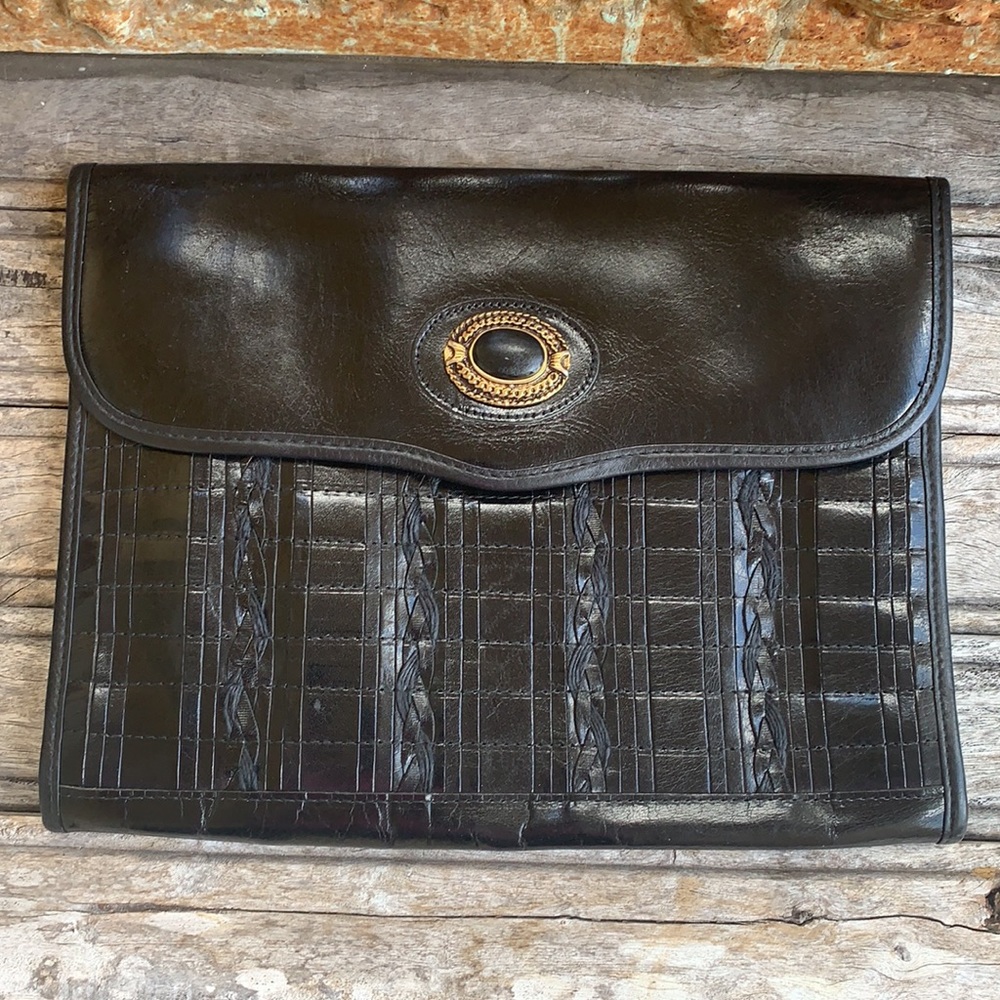 Samir Leather Clutch Handbag View 2